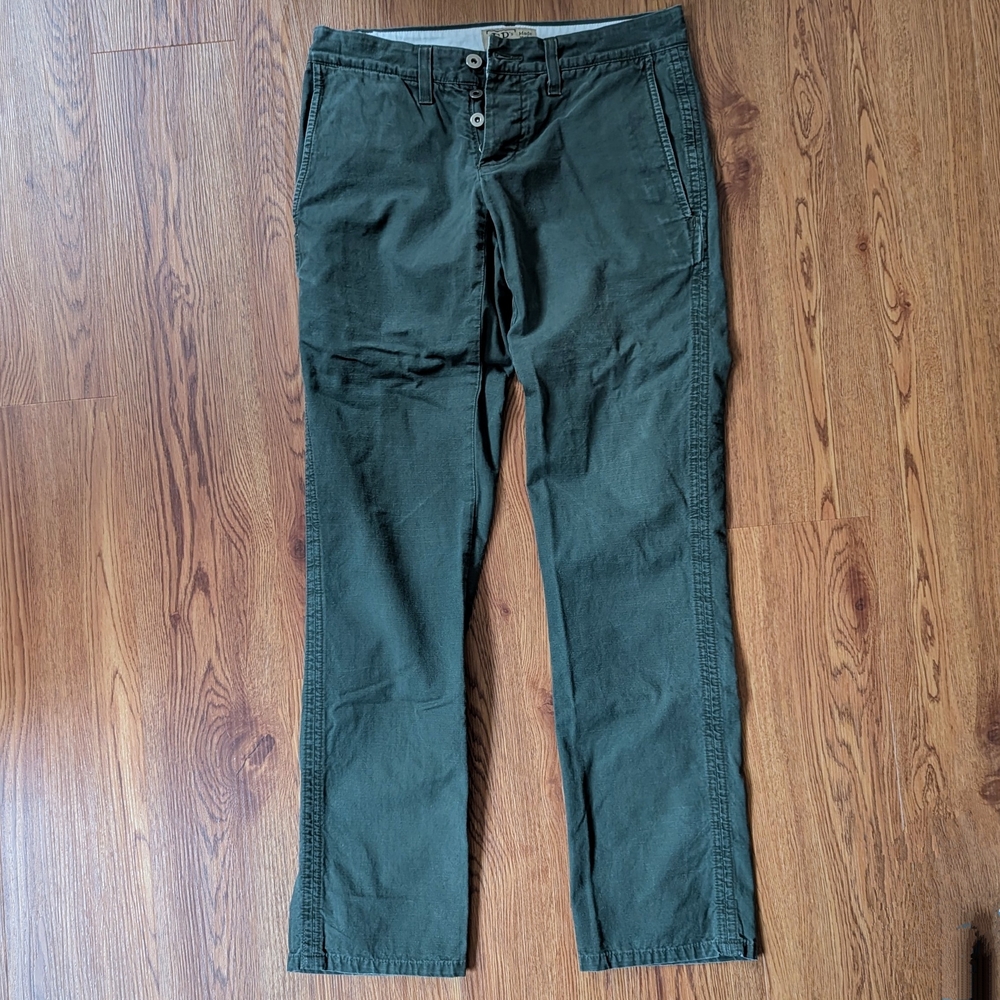 Men's EPs By Epaulet Green Chinos - Size 28 - Made In USA